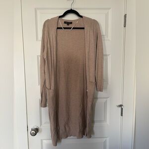 Love Tree Women's Beige Long Cardigan Sweater